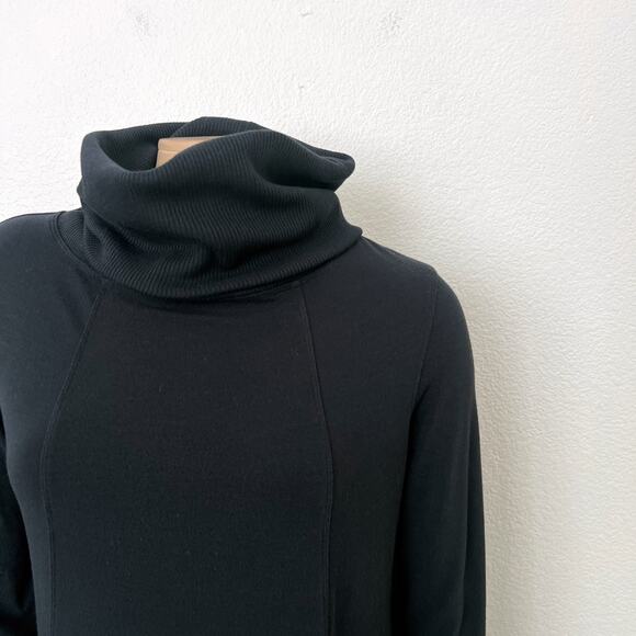 [CAbi] Black Oversized Funnel Neck Long Sleeve A-Line Tunic Dress Size Medium M - Picture 7 of 11